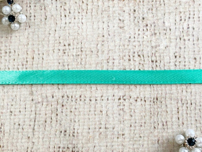 Лента атласная, ш. 0,5 см, тёмный ментол