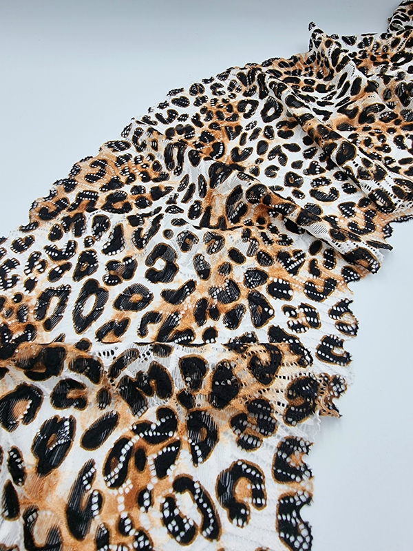 Кружево эластичное леопард К693