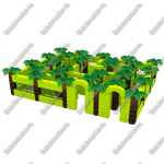 Надувной лабиринт "Пальмы", 10*8*3 м