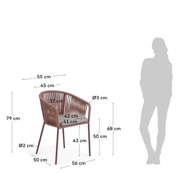 Стул Yanet терракотовый