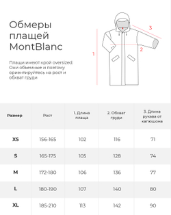 Плащ синий MontBlanc Navy (M)