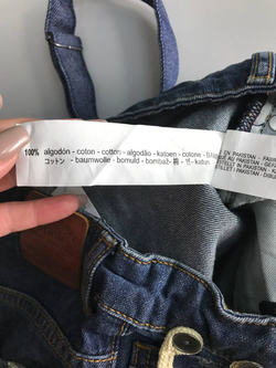 Джинсы Zara с подтяжками, на 13/14 лет