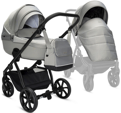 Детская коляска Noordi Fjordi V2 3 в 1 с автокреслом Terra Black 1462814 Grey