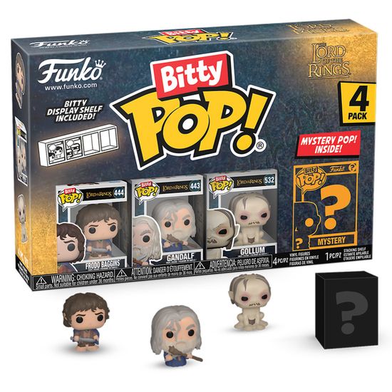 Фигурка Funko Bitty POP! LOTR Frodo Baggins+Gandalf+Gollum+Mystery (1 of 4) 4PK 75456 / Фигурка Фанко Битти ПОП! по мотивам фильма "Властелин колец"