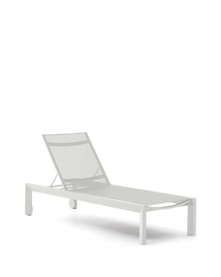 Canutells Алюминиевый шезлонг с белой отделкой Испания La Forma