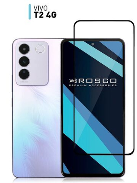 Защитное стекло ROSCO для Vivo T2 (арт.VV-T2(4G)-FSP-GLASS-BLACK )
