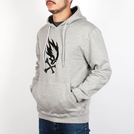 Толстовка PYROMANIAC Face Heather Grey