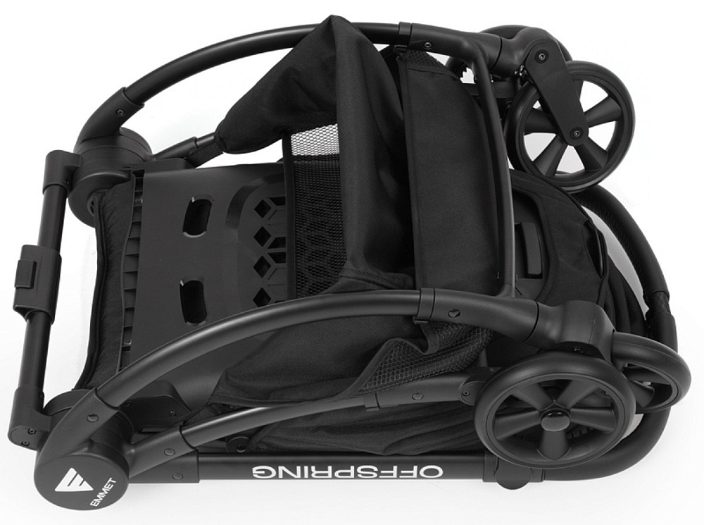 Детская прогулочная коляска Emmet Offspring OFS-01 Чёрный / (Black)