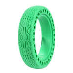 Покрышка плоская 8 1/2*2 (Литая) зеленая для электросамоката Xiaomi M365