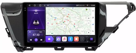 Магнитола для Toyota Camry 2018-2020 (без JBL) - Carmedia OL-1695 QLed+2K, Android 12, ТОП процессор, CarPlay, SIM-слот