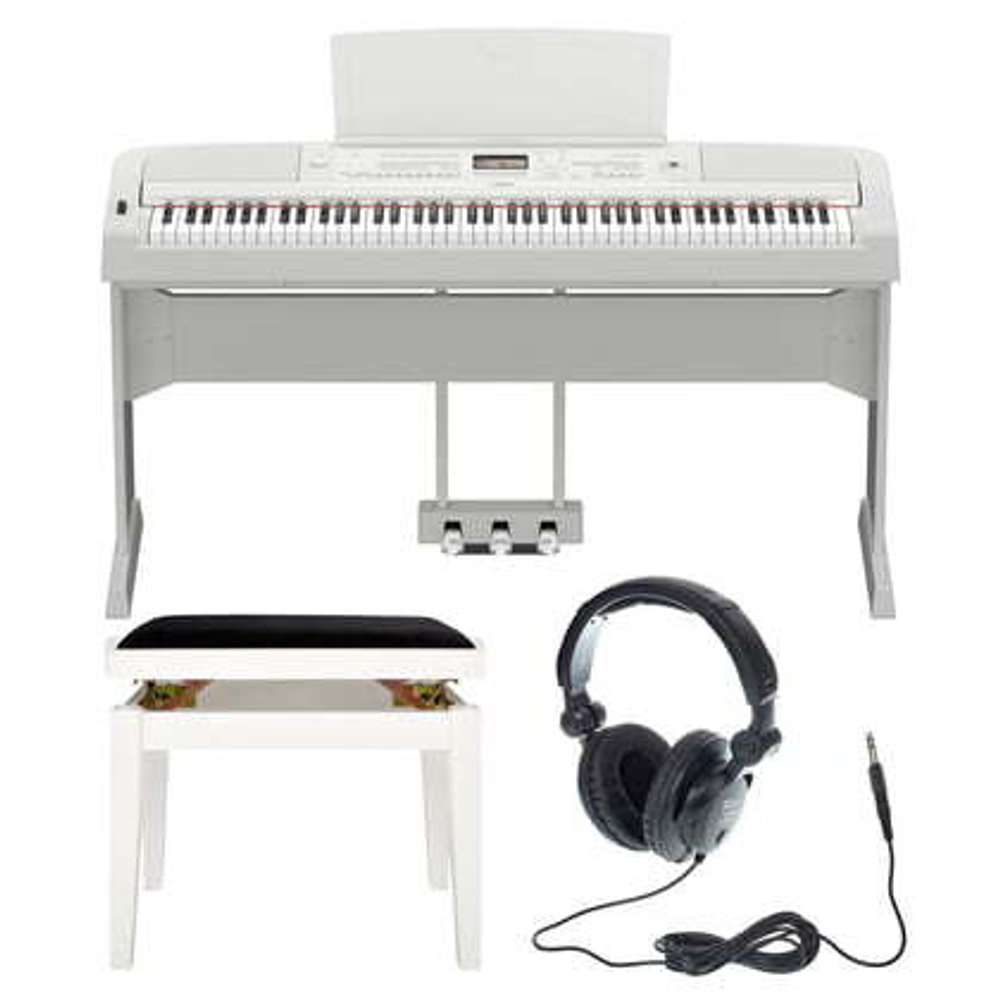 Цифровое пианино Yamaha DGX-670 WH Set