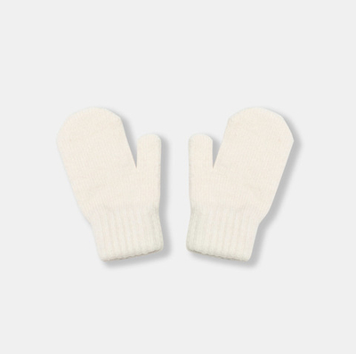 Варежки вязаные (экрю)