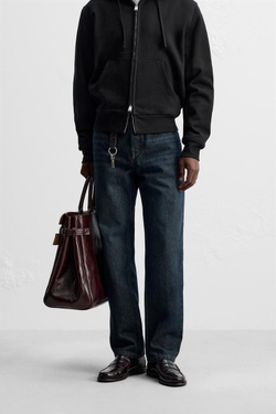 ZARA ДЖИНСЫ STRAIGHT, СИНИЙ