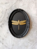 Барельеф на стену из гипса Стрекоза