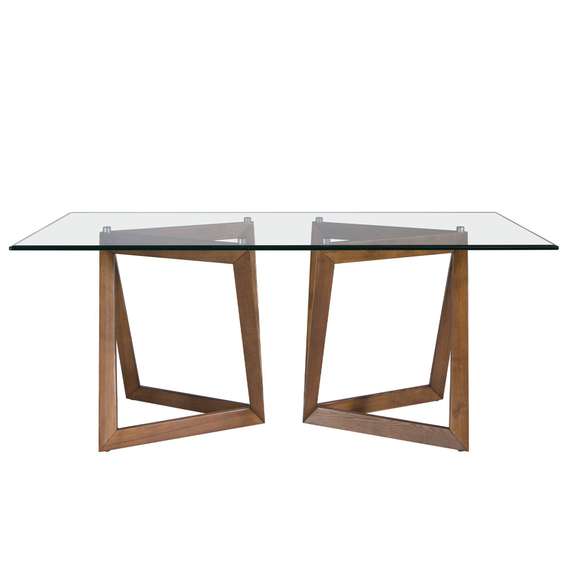 Обеденный стол Angel Cerda 1102, 180х90 см, закаленное стекло
