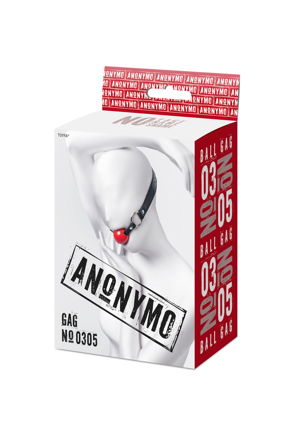 Кляп Anonymo красный 4 см