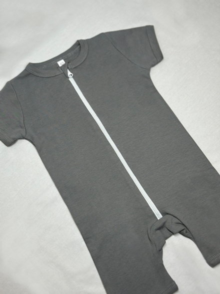 Полукомбинезон-песочник на молнии Серый RinaAmari