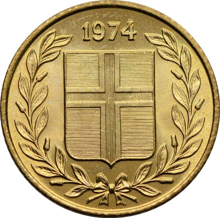 50 эйре 1974 Исландия UNC