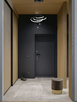 Светильник подвесной светодиодный Lanbos, LED 104 Вт, до 35 кв м, черный с золотом