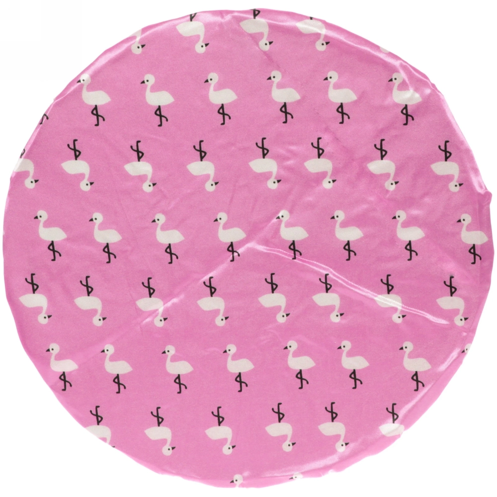 Шапочка для душа «Ультрамарин - Flamingo», микс 4 цвета, d-24 см (двухсторонняя, внутренний слой EVA)