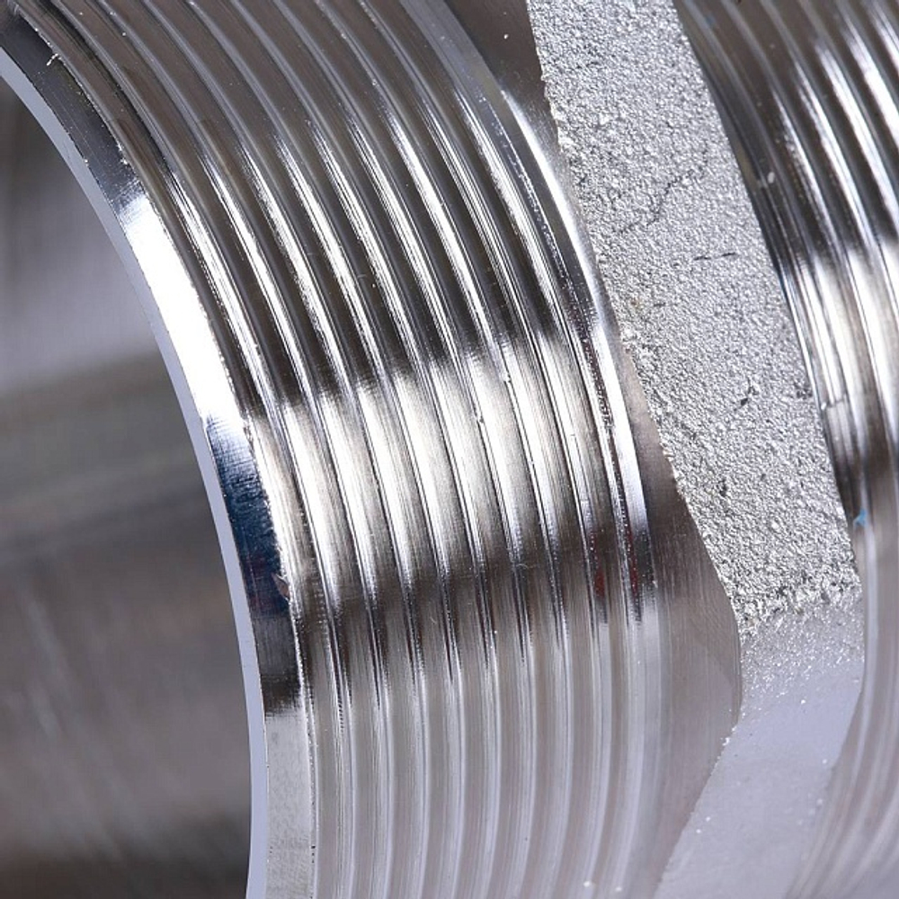 Ниппель STOUT SFT 0004 - 2"1/2 (для стальных труб, латунь никелированная)