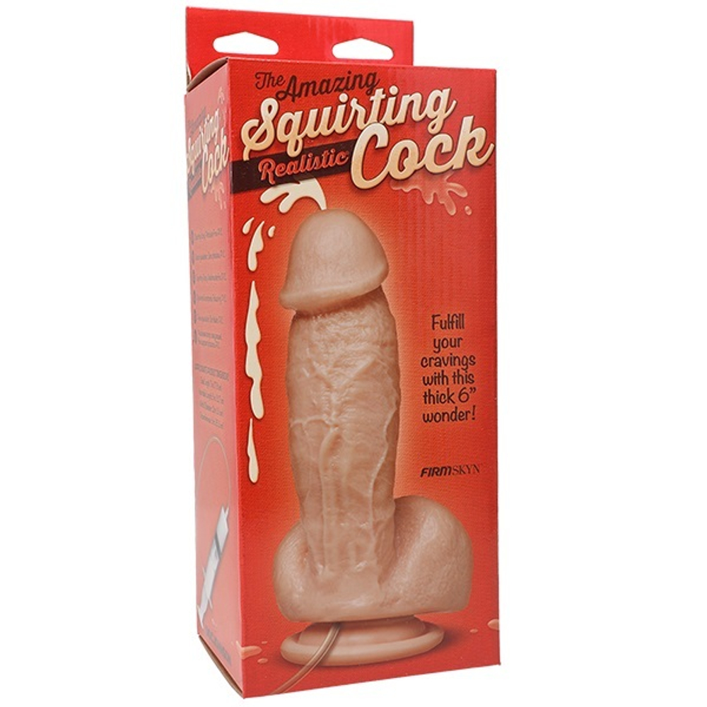 Фаллоимитатор с семяизвержением The Amazing Squirting Realistic® Cock - White