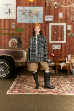Рубашка Called a Garment Human Flannel Shirt "Black"