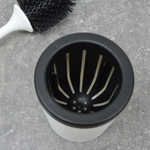 Ерш для туалета гибкий с подставкой, белый