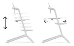 Стульчик для кормления Cybex Lemo 4 в 1 с мягкими чехлами Comfort Inlay All White/Stunning Black