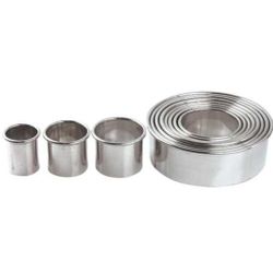 Набор кондитерских форм "Круг", 12 шт d 26/34/4/47/55/62/7/76/82/88/95/103 мм h 5 см P.L.