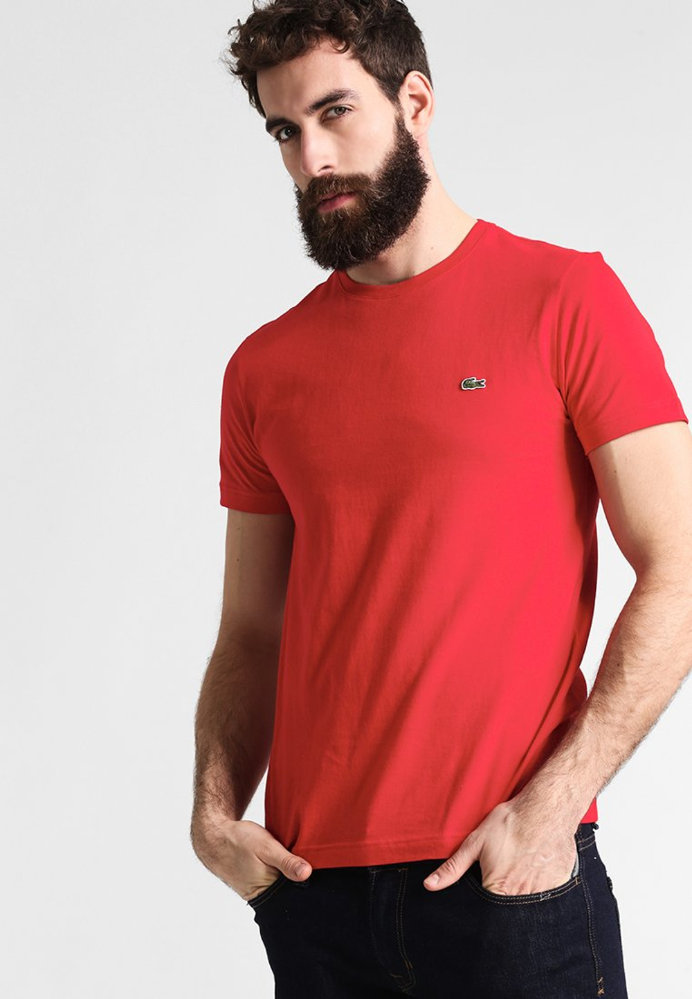 Lacoste Базовая футболка - Красный (LA222D01Z-G12)