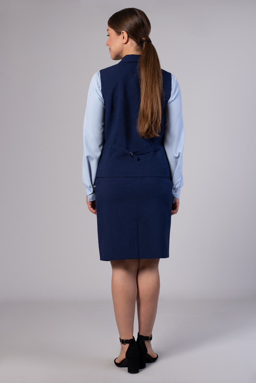 Жилет женский 4072зп, темно-синий #38ТС064072зп