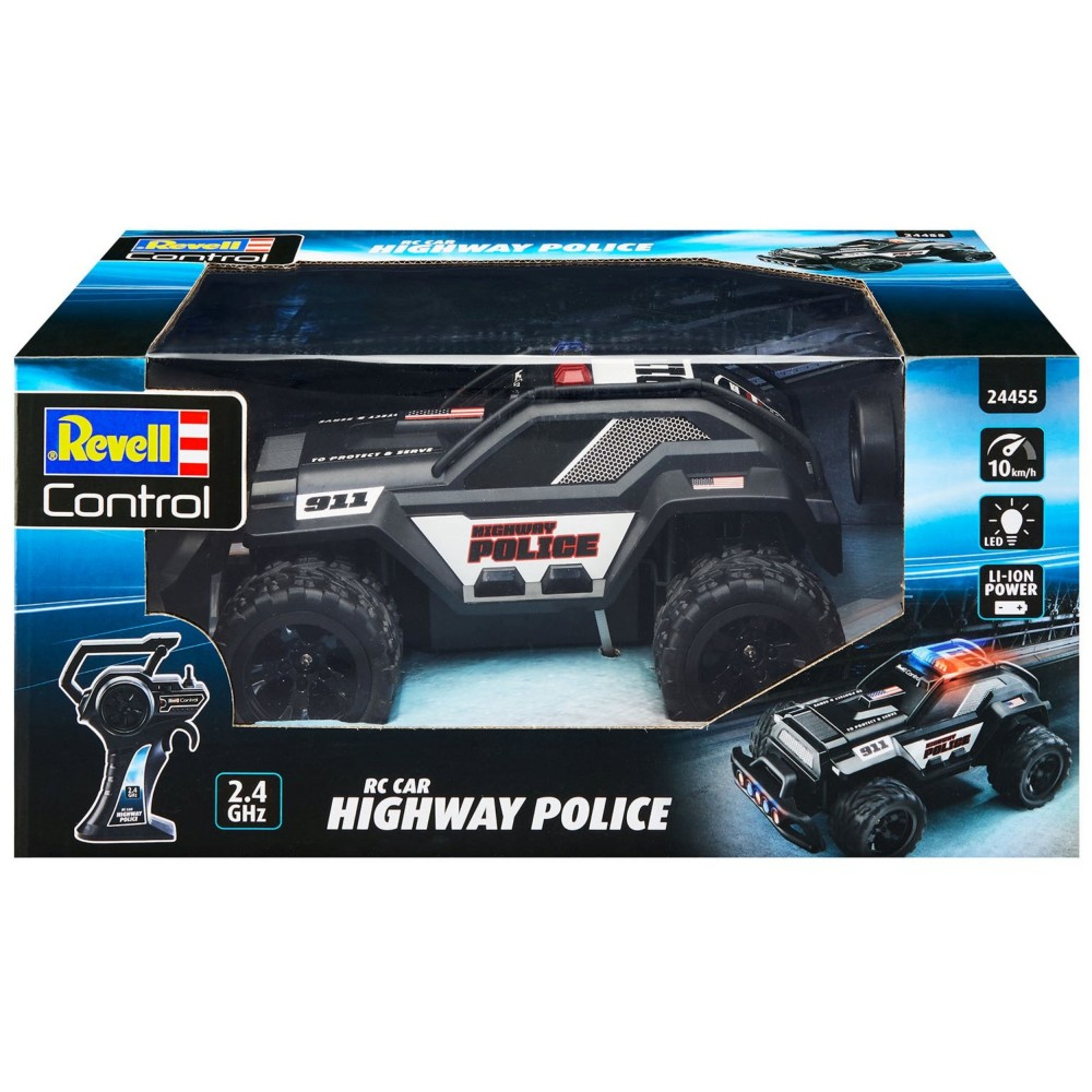 Радиоуправляемый полицейский автомобиль Revell Control Highway Police 24455 1:16 2,4 ГГц — фото 3