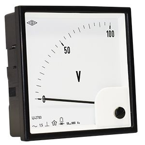 Вольтметр   Э42703  Электроприбор  96x96. AC. 0...500В  411135.0035