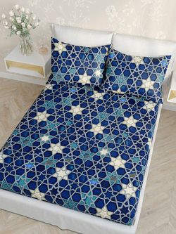 Постельное белье Сказка "Мозаика" 2-спальный Наволочка 50х70 см 2 шт Простынь 240х215 см Пододеяльник 175х215 см, перкаль