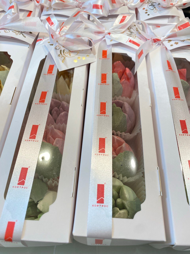 Зефирные тюльпаны 5 шт