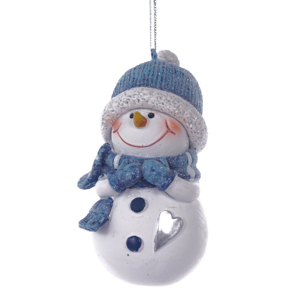 GAEM Фигурка декоративная подвесная "Снеговик", L5 W4,5 H8,5 см, 2в.