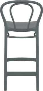 Стул пластиковый полубарный Siesta Contract Victor Bar 65, темно-серый