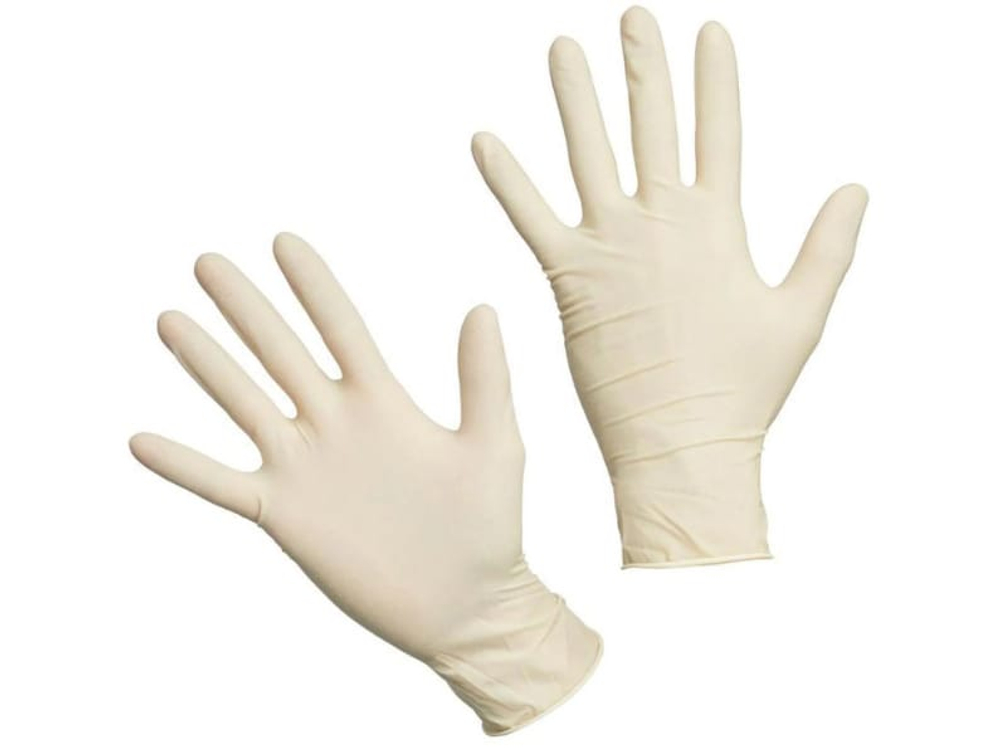 Перчатки латексные неопудренные L (100пар/уп)
