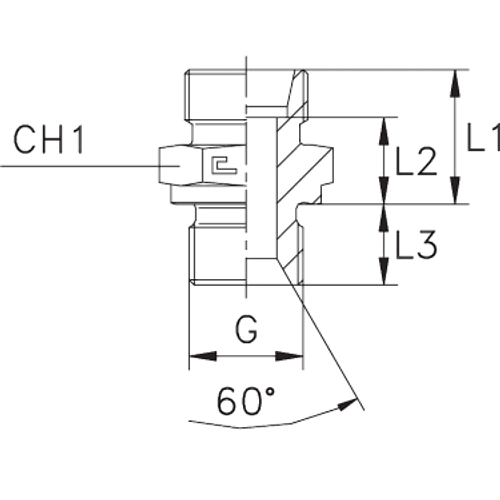 Штуцер FB DS38 BSP 1.1/4" (корпус)