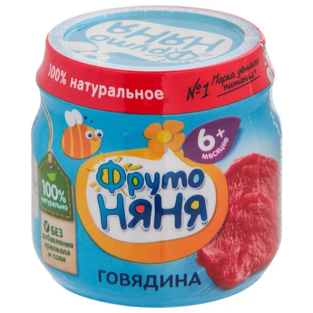 Пюре Фруто Няня говядина 80 гр