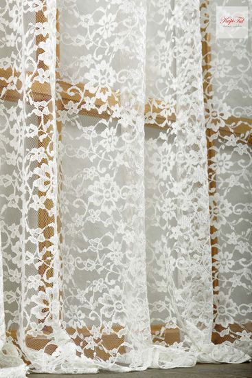 Тюль-Люси, гипюр жаккардовый (молочный)