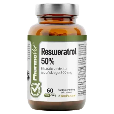 Pharmovit Ресвератрол 50% диетическая добавка, 60 капсул