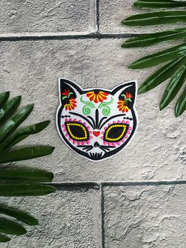 Нашивка термоаппликация на одежду и на рюкзак. Cat. Кот