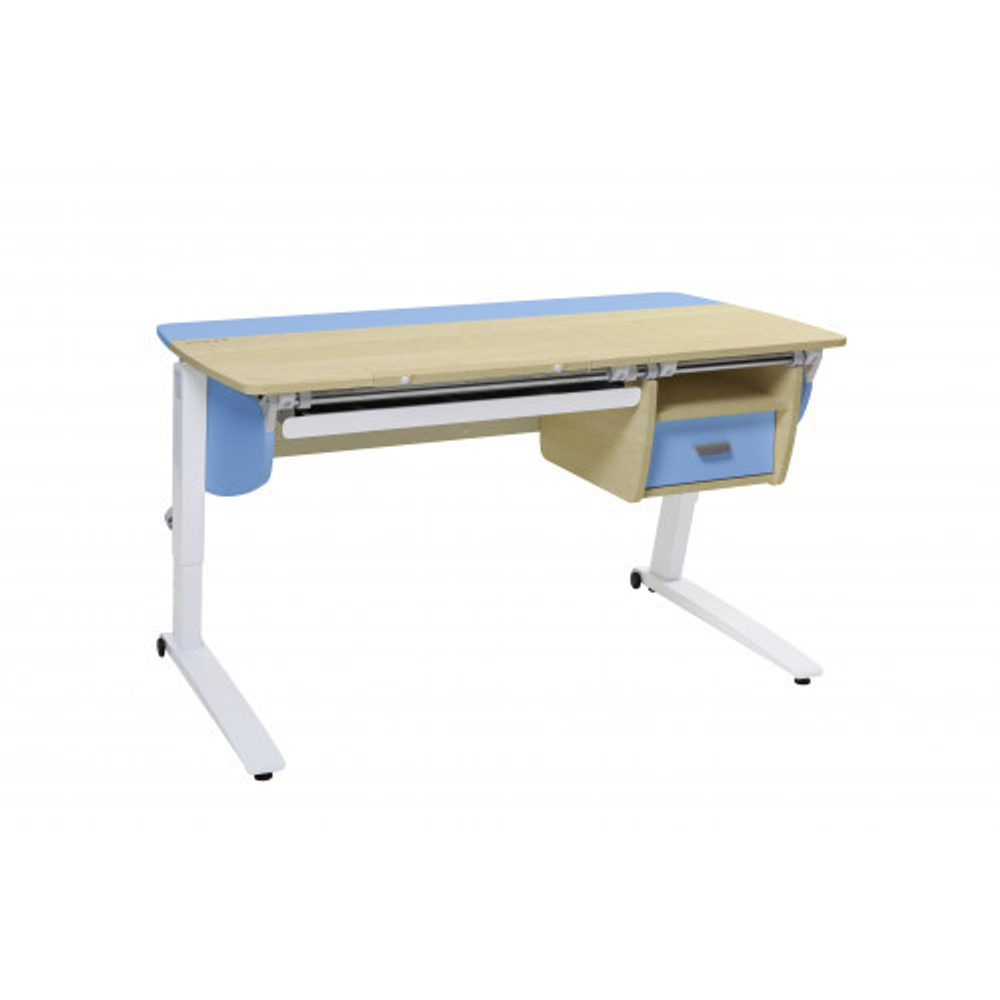 Растущая парта Астек Лидер Прайм с металлическим лотком и тумбой (1200×700 мм)