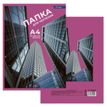 Папка для черчения А4 20л., Alingar, без рамки, целлюлозный картон,160г/м2, "Город"