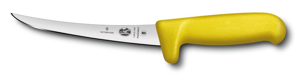 Нож обвалочный жёлтый Fibrox 15 см с гибким лезвием из нержавеющей стали VICTORINOX 5.6618.15M