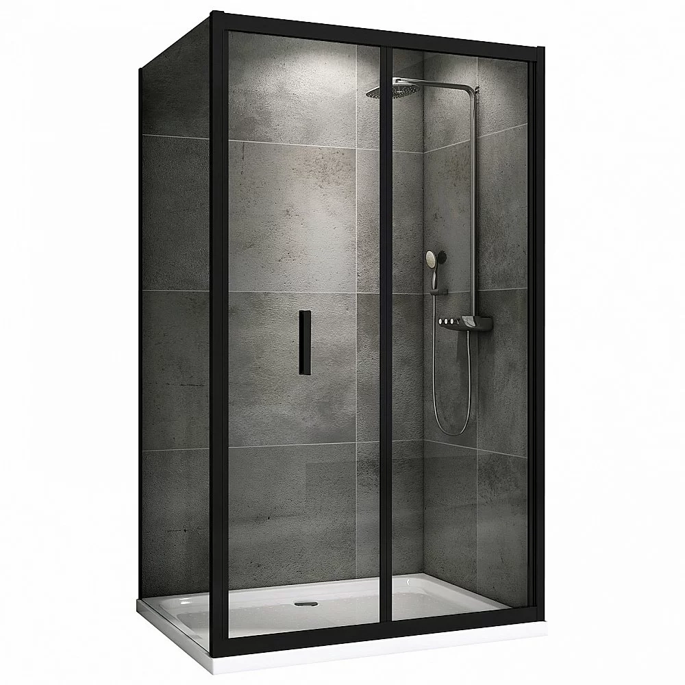 Душевой уголок ABBER Sonnenstrand AG07120B-S90B черный/прозрачный