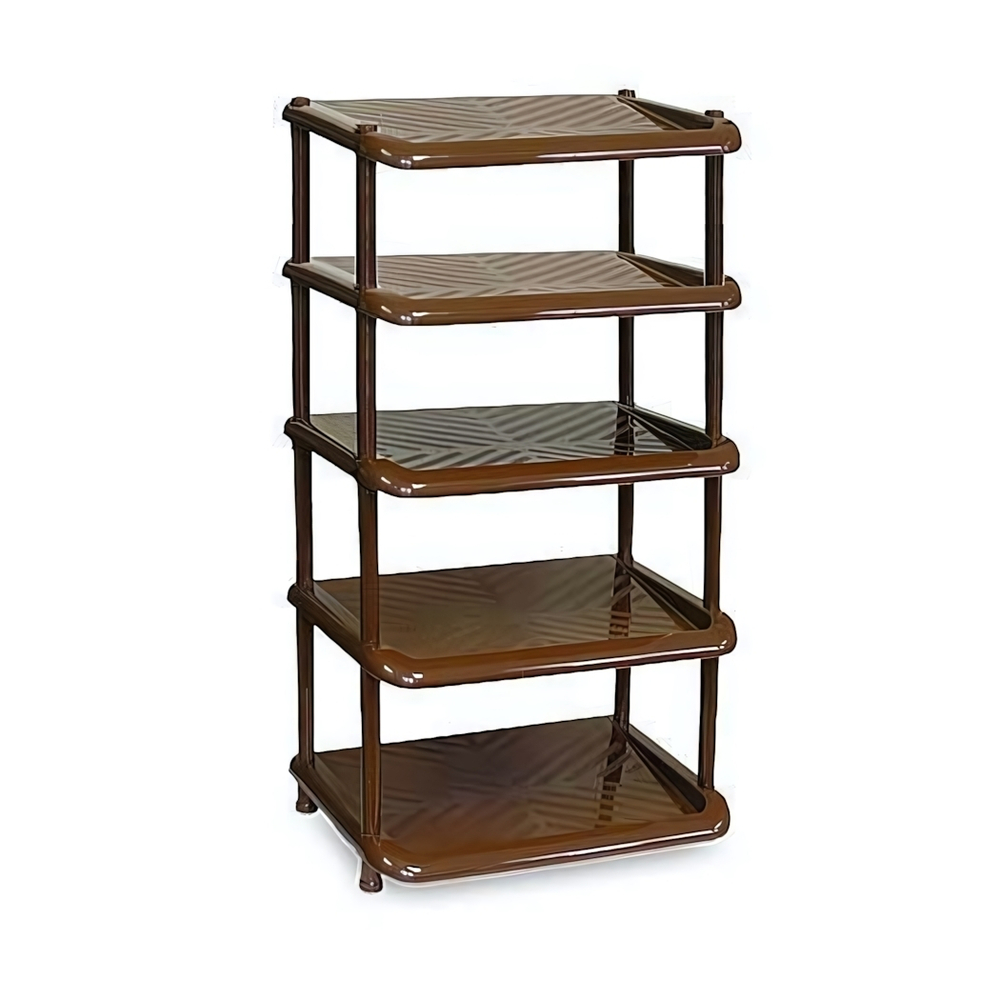 Этажерка для обуви (5 полок) черная