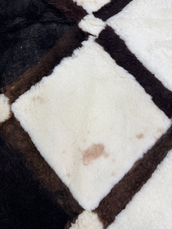 Ковер прямоугольный натуральный мех овчина, 210 х 170 см.